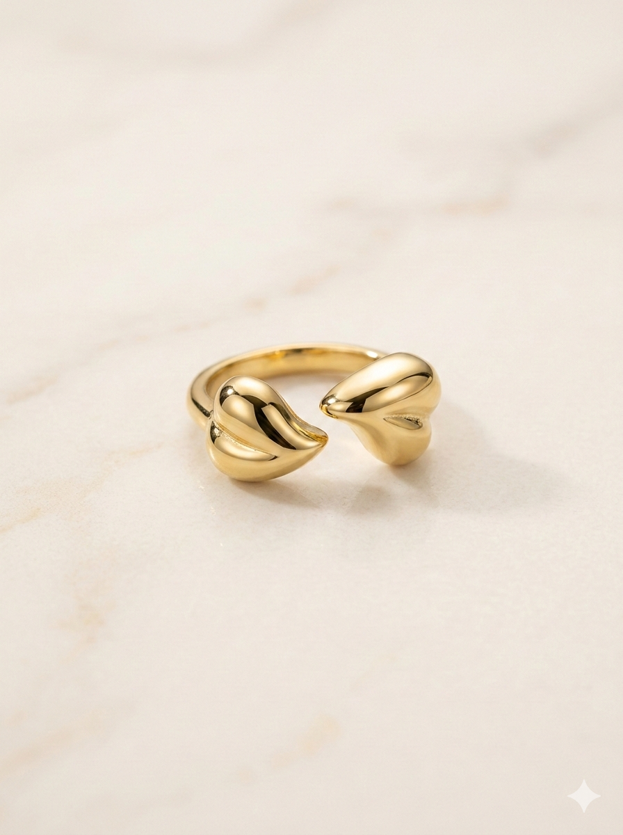 Anillo Doble Corazón