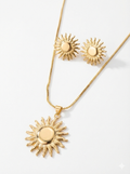 Juego de collar y aretes Sol