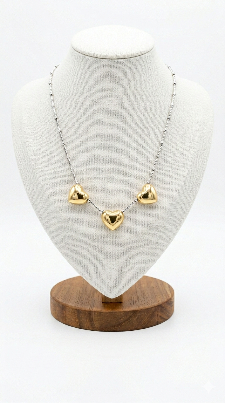 Collar Corazones