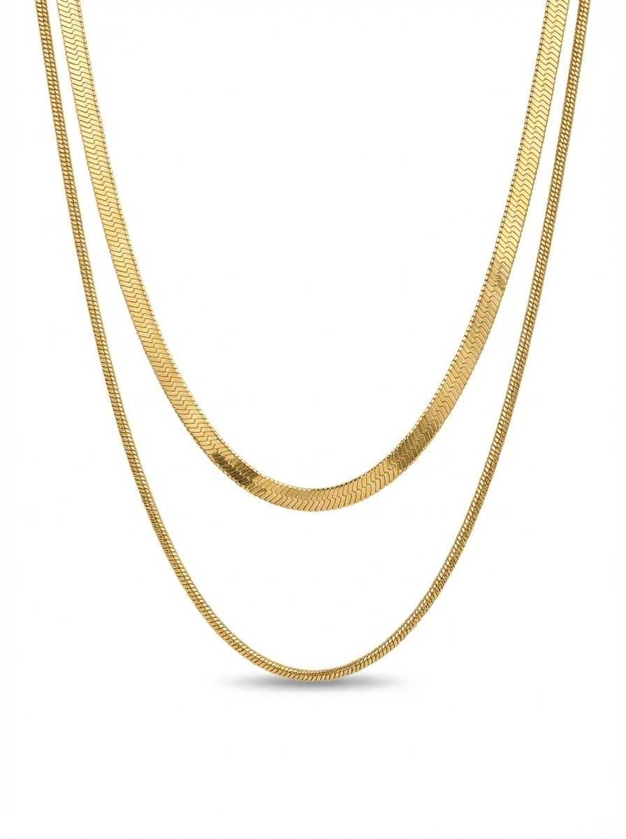 Collar Doble Acero Inoxidable